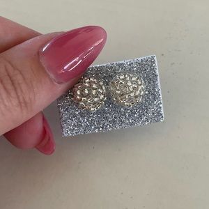 Silver Beaded Earrings